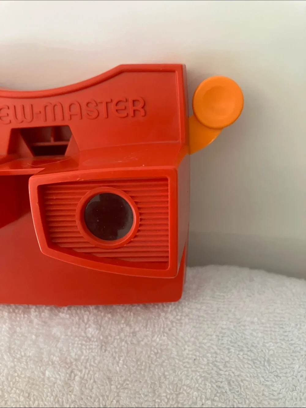GAF View-Master Model G 3D Viewer-Red Plastic Orange Manual Advance Lever